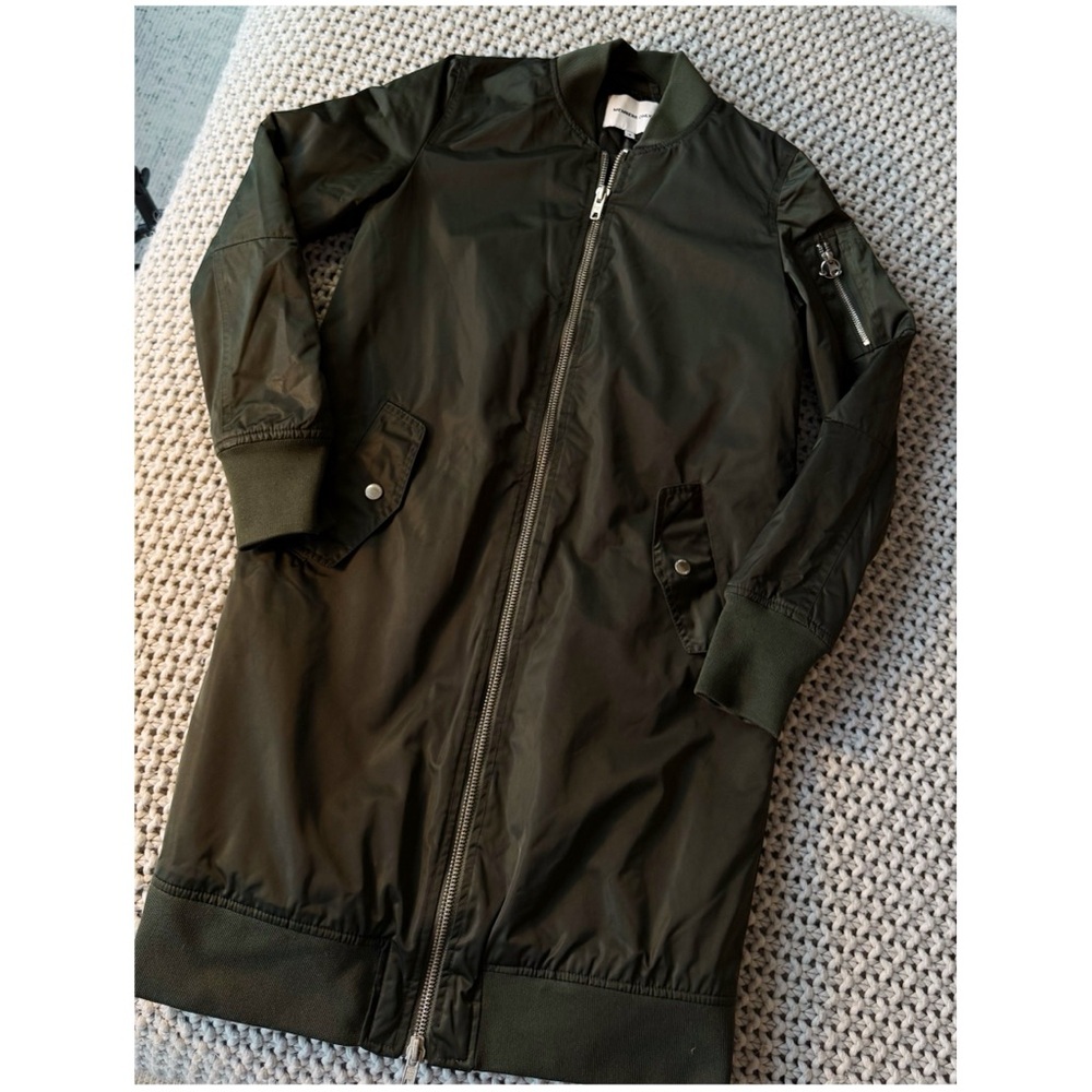 Members Only Long Bomber Jacket